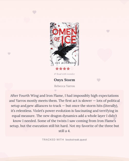 Book Review share card