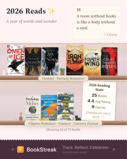 Bookshelf share card